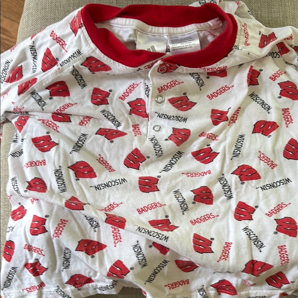 Wisconsin Badgers Pajama set youth size M
